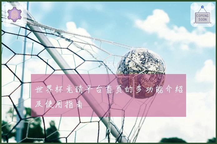 世界杯竞猜平台首页的多功能介绍及使用指南